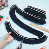 5Yards Polyester Lace Ribbon SRIB-GF0001-74C-3