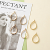 Rack Plating Alloy Teardrop Open Back Bezel Pendants PALLOY-TA0001-09G-5