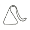 304 Stainless Steel Box Chains Necklaces NJEW-I074-12-2