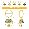Natural Stone Keychains KEYC-FH0001-27-2