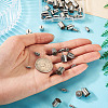 60Pc 6 Styles 201 Stainless Steel Cord Ends STAS-TA0002-98-6