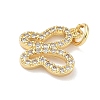 Brass Micro Pave Cubic Zirconia Pendants KK-H528-03G-2