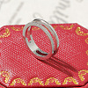 304 Stainless Steel Micro Pave Clear Cubic Zirconia Finger Rings FS-WG4C7B0-15-1