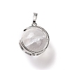 Natural Quartz Crystal Pendants G-A212-01P-06-2