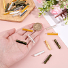 300Pcs 3 Colors Iron Ribbon Ends FIND-GA0008-14-3