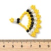 Glass Seed Beaded Pendants PALLOY-MZ01415-03-3