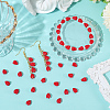 100Pcs Dyed Synthetic Coral Carved Beads CORA-SC0001-14-3