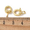 Brass Micro Pave Cubic Zirconia Pendants Bails KK-D324-08G-3
