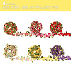 Globleland 6 Strands 6 Colors Flower Polyester Lace Trims OCOR-GL0001-03-2