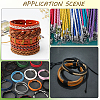 1 Roll Round Braided Cowhide Cords WL-CY0001-01B-5