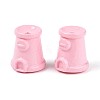 Spray Painting Opaque Acrylic Beads MACR-K357-10B-01-1