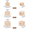 90pcs 3 Style Wood Beads WOOD-PH0009-45-3