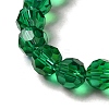 Electroplate Transparent Glass Beads Strands EGLA-A035-T8mm-L18-3
