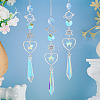 3Pcs Alloy Planet Star Hanging Ornaments HJEW-TA00368-5