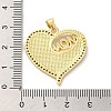 Mother's Day Brass Micro Pave Clear Cubic Zirconia Pendants FIND-Z041-21D-3