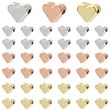 30Pcs 3 Colors Brass Beads KK-YW0004-41-1