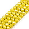 Electroplate Glass Beads Strands EGLA-A044-P8mm-A04-1