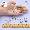 DIY Blank Dome 304 Stainless Steel Open Cuff Rings Making Kit DIY-YW0008-56-4