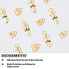 DICOSMETIC 12Pcs 2 Style Brass Charms KK-DC0002-41-3