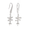 Rhodium Plated 925 Sterling Silver Earring Hooks STER-D035-34P-2