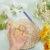 Nickel Metal Waterproof Self-Adhesive Picture Stickers DIY-WH20016-008-5