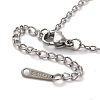 Tarnish Resistant 304 Stainless Steel Paperclip Chains & Cable Chain Bracelet Sets AJEW-U005-05A-P-4