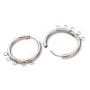 304 Stainless Steel Hoop Earring Findings STAS-D183-02D-P-3