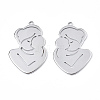 Non-Tarnish 201 Stainless Steel Pendants LS-STAS-N098-070P-1