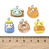 Bear Theme Opaque Resin Pendants RESI-B044-08P-3