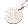 Non-Tarnish Constellation Pendant Necklaces NJEW-S422-04P-10-2