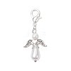 10Pcs Angel Acrylic Imitation Pearl Pendant Decorations HJEW-JM02317-S-1