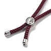 Twisted Nylon Cord Silder Bracelets DIY-B066-03P-19-2