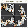 Alloy & Rhinestone & Resin Floral Hair Bands Embellishments for Women OHAR-WH20009-02A-6