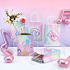 24Pcs 2 Styles Rainbow Color Musical Paper Packing Tote Bags ABAG-PH0001-83-4