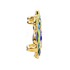 Chinese Style Alloy Enamel Chandelier Components Links ENAM-E329-51A-G-6