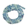 Natural Fluorite Beads Strands G-L662-A02-4mm-4
