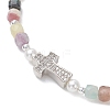 Natural Mixed Gemstone Beaded Stretch Bracelets for Women BJEW-JB13199-01-3