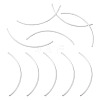 5Pcs 925 Sterling Silver Curved Tube Beads STER-TA0001-52-2