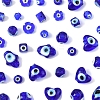 80Pcs 8 Styles Handmade Lampwork Evil Eye Beads LAMP-FS0001-38B-3