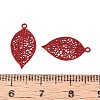 Spray Painted Hollow 430 Stainless Steel Pendants STAS-N121-07A-3