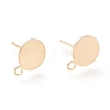 Brass Stud Earring Findings KK-H102-07G-1