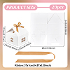 House Shape Cardboard Candy Storage Box CON-WH0084-89A-2