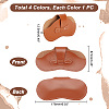 AHADEMAKER 4Pcs 4 Colors Imitation Leather Glasses Cases AJEW-GA0005-46-2