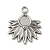 304 Stainless Steel Pendant Cabochon Settings STAS-G278-05P-1