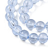 Baking Paint Transparent Glass Beads Strands DGLA-N006-8mm-12-3