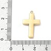 304 Stainless Steel Rhinestone Pendants STAS-L022-085G-07-3