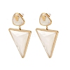 304 Stainless Steel & Acrylic Dangle Stud Earrings for Women EJEW-A164-06A-G-2
