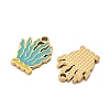 304 Stainless Steel Enamel Pendants SA-CBA7876-29G-02-2