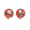 Transparent Glass Enamel Beads GLAA-P078-01A-03-1