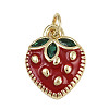 Brass Micro Pave Cubic Zirconia Pendants KK-D409-48G-05-1